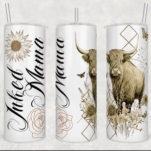 Inked Mama 20 oz Straight Tumbler with Straw Included
